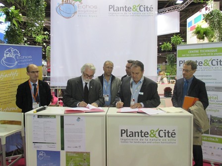 Signature de la convention de partenariat avec Echos-Paysage