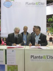 Signature de la convention de partenariat avec Echos-Paysage